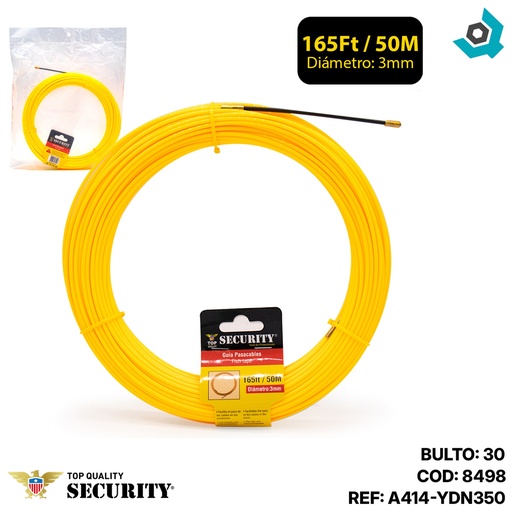 [8498] GUIA PASACABLE 50MTS X 3MM SECURITY