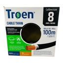 CABLE ELECTRICO 8 AWG NEGRO 7 HILOS TROEN