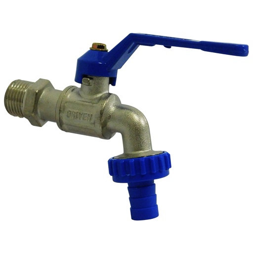 [8529] LLAVE DE CHORRO 1/2" CROMADA CON PICO GRIVEN