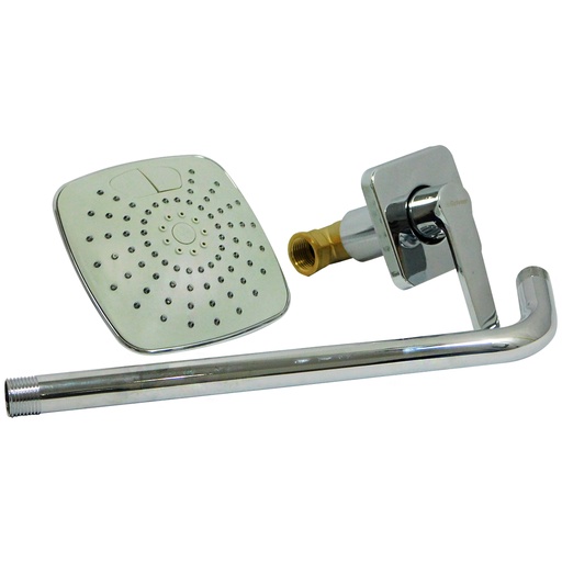 [8539] REGADERA PARA BANO 4.5" CON LLAVE DE DUCHA GRIVEN
