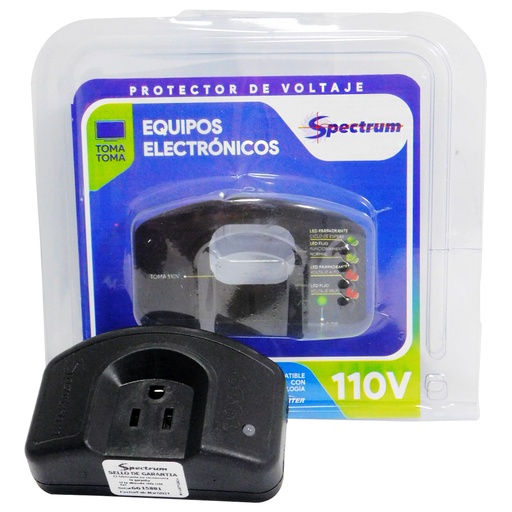 [8549] PROTECTOR DE VOLTAJE 110V PARA EQUIPOS ELECTRONICOS SPECTRUM