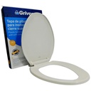ASIENTO PARA INODORO 18.5" CIERRE SUAVE ALARGADO GRIVEN