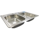 FREGADERO DOBLE 40 X 35CM ACERO INOXIDABLE GRIVEN