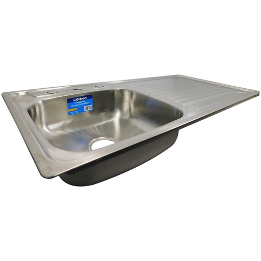 [8563] FREGADERO INDIVIDUAL 42 X 35 CM CON ESCURRIDOR GRIVEN