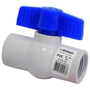 VALVULA 3/4" DE PVC CON ROSCA GRIVEN