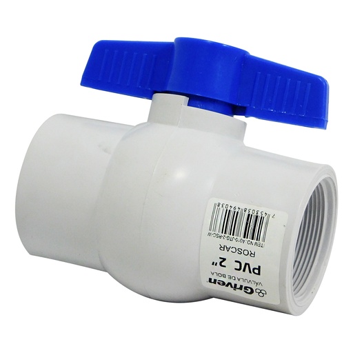 [8571] VALVULA 2" DE PVC CON ROSCA GRIVEN