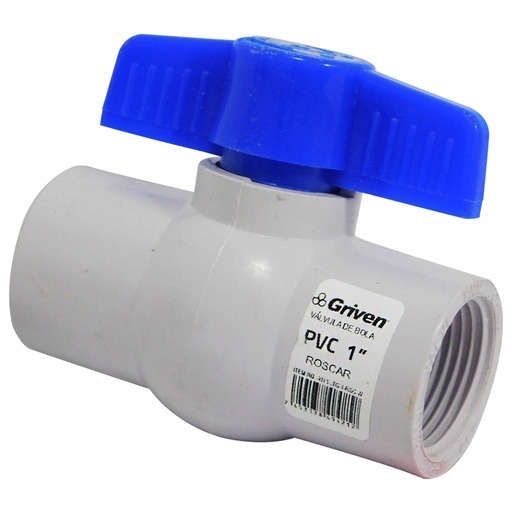 [8572] VALVULA 1" DE PVC CON ROSCA GRIVEN