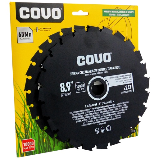 [8603] DISCO DE SIERRA 8.9" PARA CESPED COVO