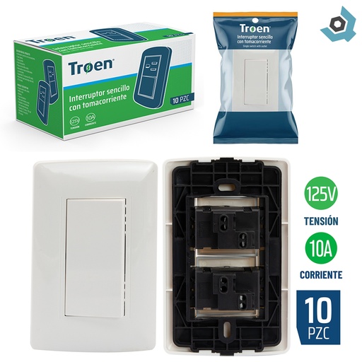 [8631] APAGADOR INDIVIDUAL BLANCO TROEN