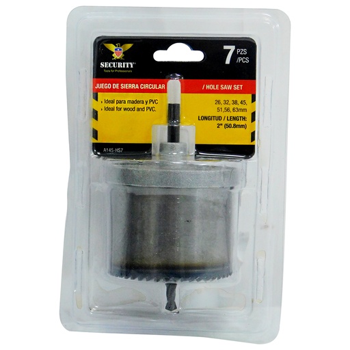 [8651] JUEGO DE SIERRA CIRCULAR 7 PIEZAS SECURITY