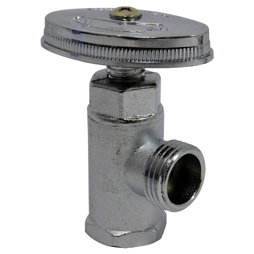 [8654] LLAVE DE ARRESTO 1/2" X 1/2" CROMADA GRIVEN