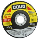 DISCO ABRASIVO 4 1/2" GRANO 120 PARA PULIR COVO