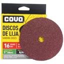 DISCO DE LIJA 7" X 7/8" GRANO 16 COVO
