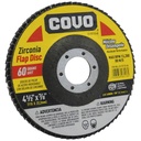 DISCO ABRASIVO 4 1/2" GRANO 60 PARA PULIR COVO