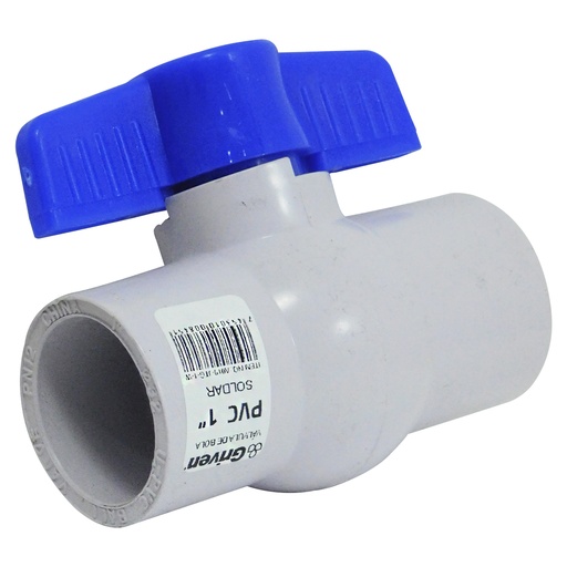 [8739] VALVULA 1" DE PVC SIN ROSCA GRIVEN