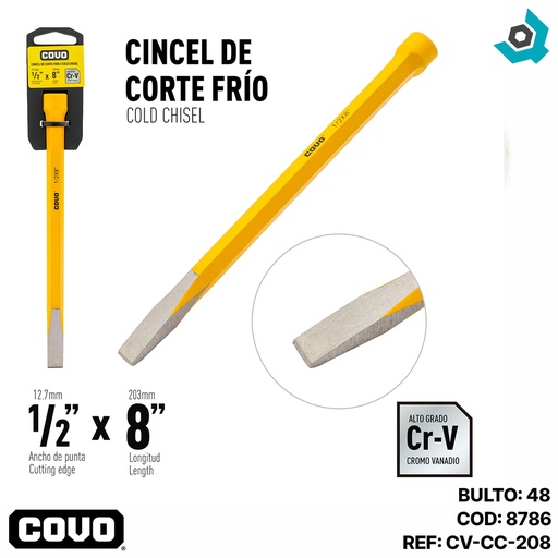 [8786] CINCEL 1/2" X 8" COVO