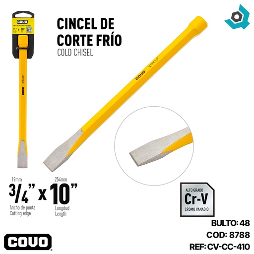 [8788] CINCEL 3/4" X 10" COVO