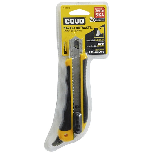 [8791] EXACTO CUCHILLA RETRACTIL 18MM COVO