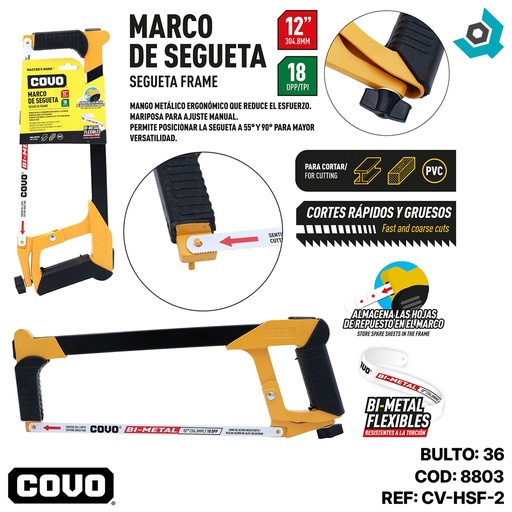 [8803] ARCO DE SEGUETA 12" COVO