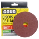 DISCO DE LIJA 4 1/2" X 7/8" GRANO 100 COVO