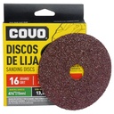 DISCO DE LIJA 4 1/2" X 7/8" GRANO 16 COVO