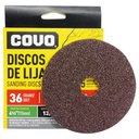 DISCO DE LIJA 4 1/2" X 7/8" GRANO 36 COVO