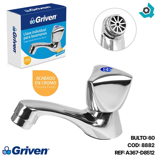 [8882] GRIFERIA PARA LAVAMANO INDIVIDUAL GRIVEN