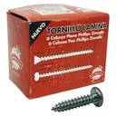 TORNILLO LAMINADO CABEZA PAN #12 X 1" MEJIA