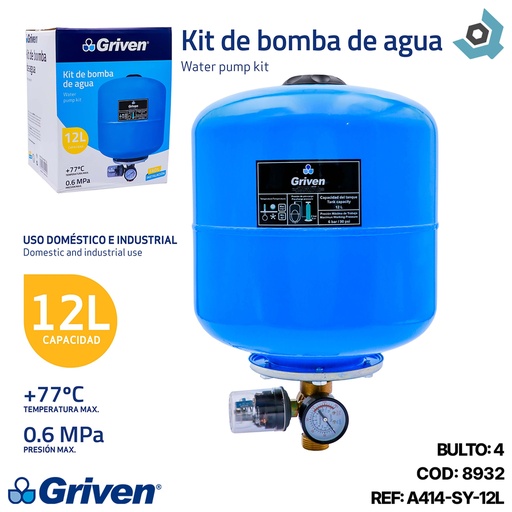 [8932] PULMON TANQUE PARA AGUA 12L GRIVEN