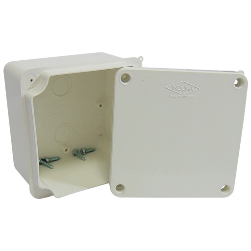 [9034] CAJA DE PASO 10 X 10 X 7CM PVC INDUMA