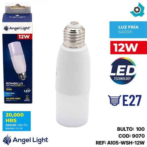 [9070] BOMBILLO LED 12W T43 ANGEL LIGHT