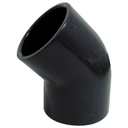 CODO 45GR PVC PRES 1 1/2" CXC TUBRICA