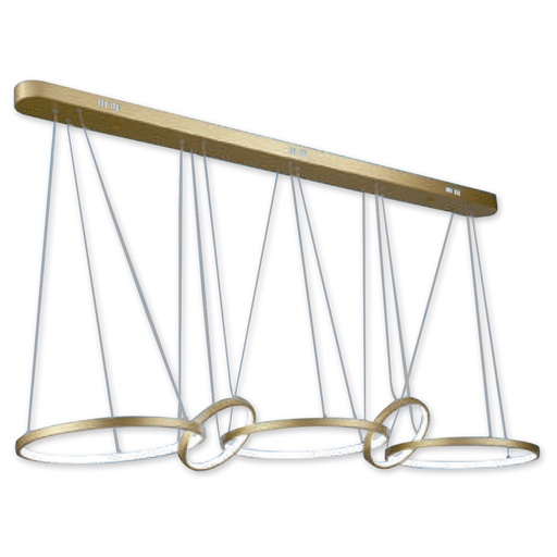 [9175] LAMPARA LED COLGANTE 80W 5 ANILLOS ANGEL LIGHT