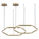 LAMPARA LED COLGANTE 55W 2 HEXAGONOS ANGEL LIGHT
