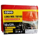 LONA MULTIUSOS 10X12FT DE POLIETILENO ROJO COVO