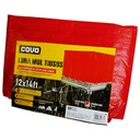 LONA MUILTIUSOS 12X14FT DE POLIETILENO ROJO COVO