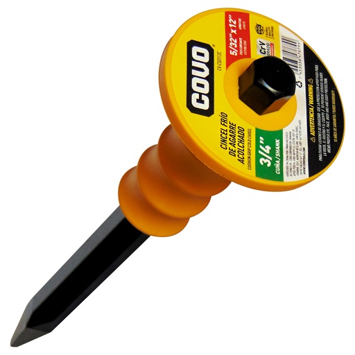 [9222] CINCEL FRIO 3/4" X 12" PUNTA TRIANGULAR COVO