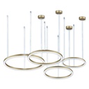 LAMPARA LED COLGANTE 90W 4 ANILLOS ANGEL LIGHT