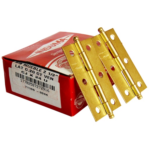 [9250] BISAGRA PARA MUEBLE 2 1/2" CALIBRE 20 INDUMA