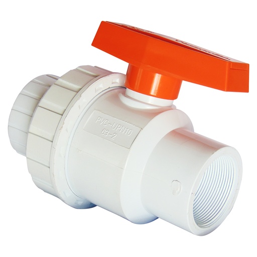 [9251] VALVULA 2" DE PVC CON ROSCA TUBRICA