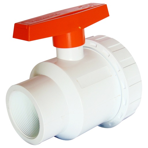 [9252] VALVULA 3" DE PVC CON ROSCA TUBRICA