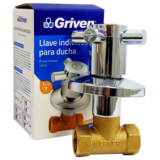 [9260] LLAVE PARA DUCHA 1/2" INDIVIDUAL GRIVEN