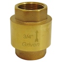 CHEQUE 3/4" DE BRONCE SIN CANAL GRIVEN