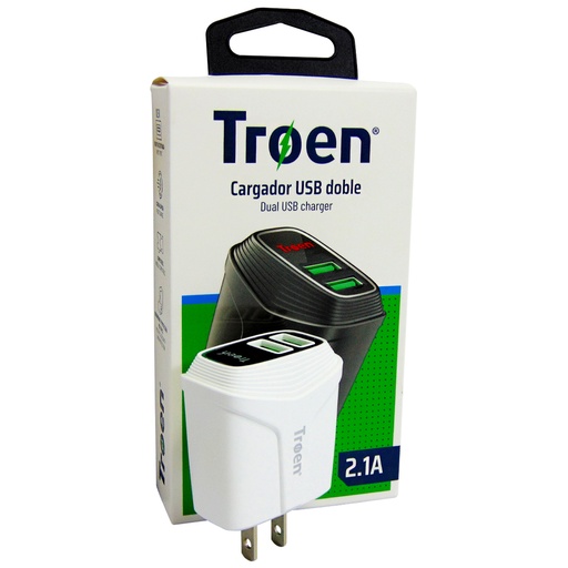[9297] CARGADOR USB DOBLE TROEN