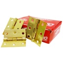 BISAGRA NUDO 3"X3" DORADA CALIBRE 16 INDUMA