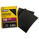 LIJA DE AGUA 9" X 11" GRANO 100 MEDIO COVO