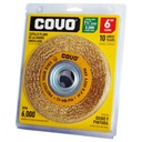 DISCO CEPILLO DE ALAMBRE 6" PLANO COVO