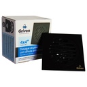 DESAGUE DE PISO 4" X 4" ANTIOLOR NEGRO GRIVEN