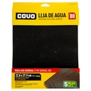 LIJA DE AGUA 9" X 11" GRANO 80 COVO
