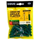 TORNILLOS CON RAMPLUG 8 X 1" 50 PIEZAS COVO